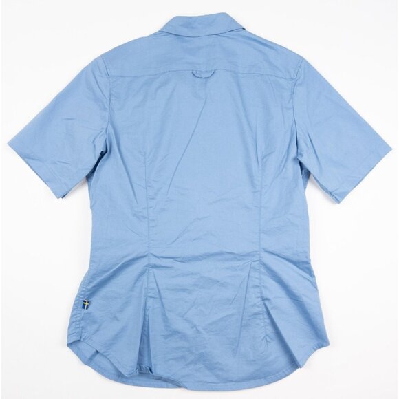 Fjallraven High Coast Stretch Shirt Women's Small Slim Fit River Blue Button-Up - Picture 3 of 11